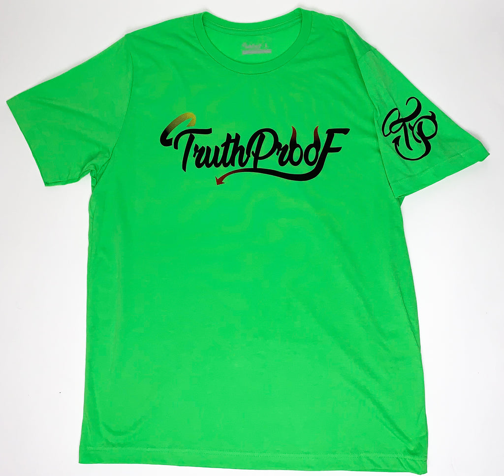 TruthProof Classic Neon Green Unisex solid color Premium T-shirt