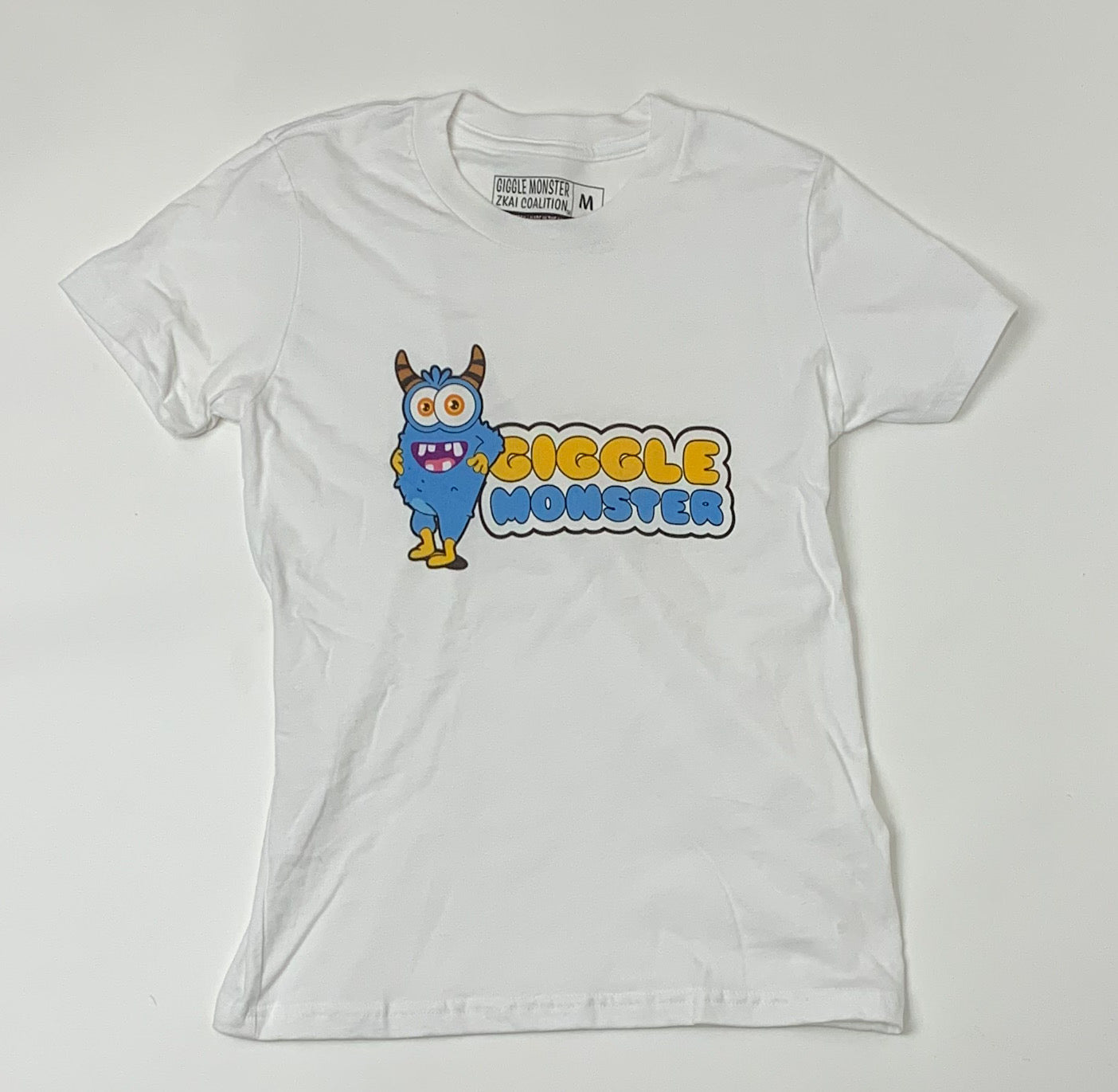 Giggle Monster White Youth T-Shirt